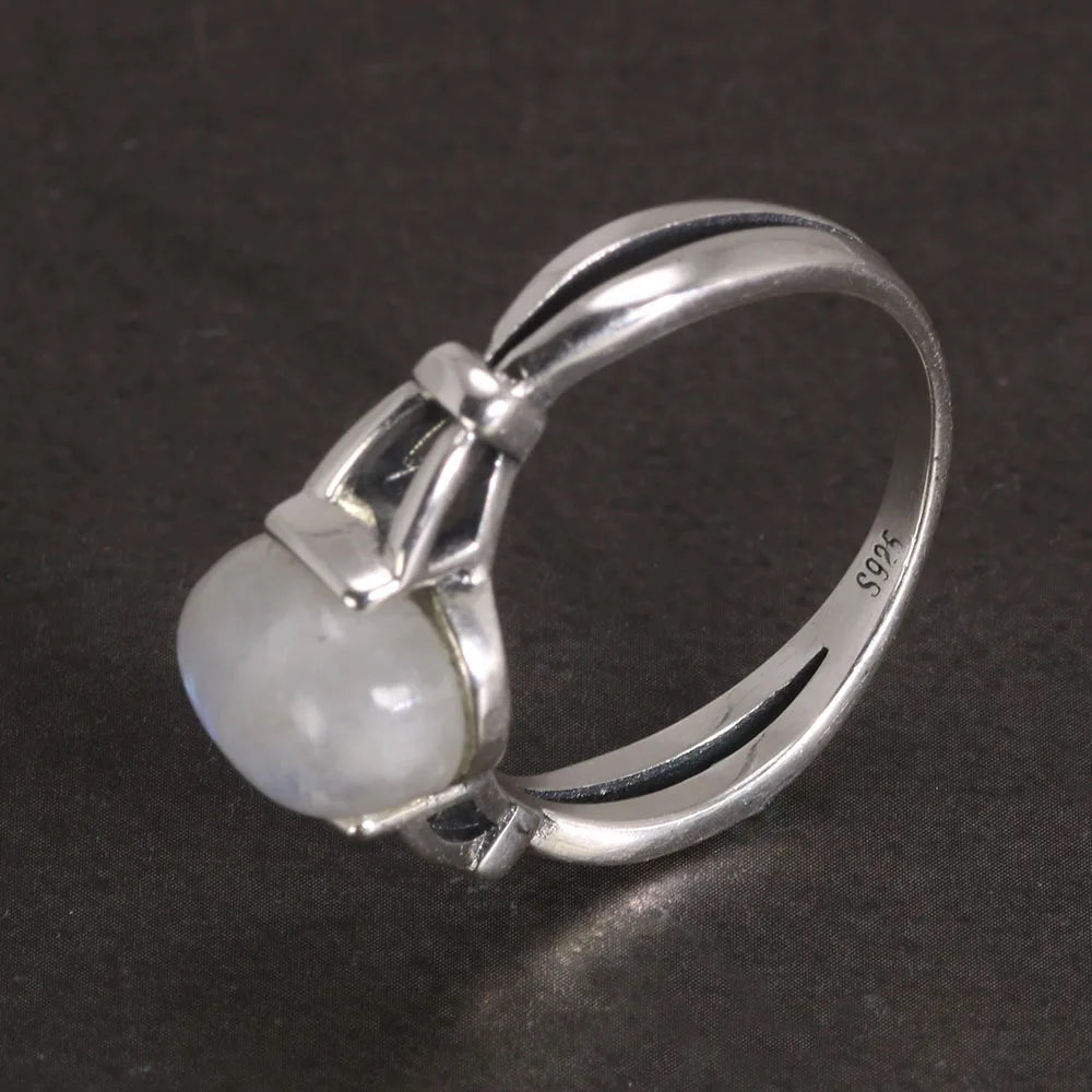 Bella Moonstone Silver Ring