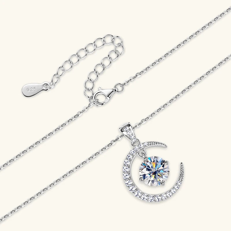 Moonlit Harmony 2CT Moissanite Necklace