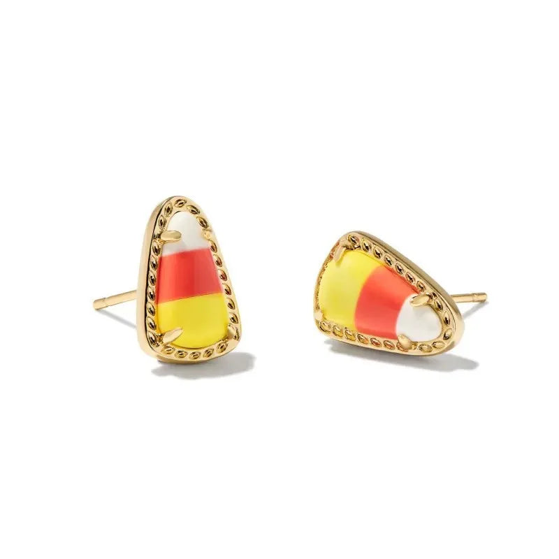 Kendra Scott Halloween Candy Corn Pendant Necklace & Stud Earrings