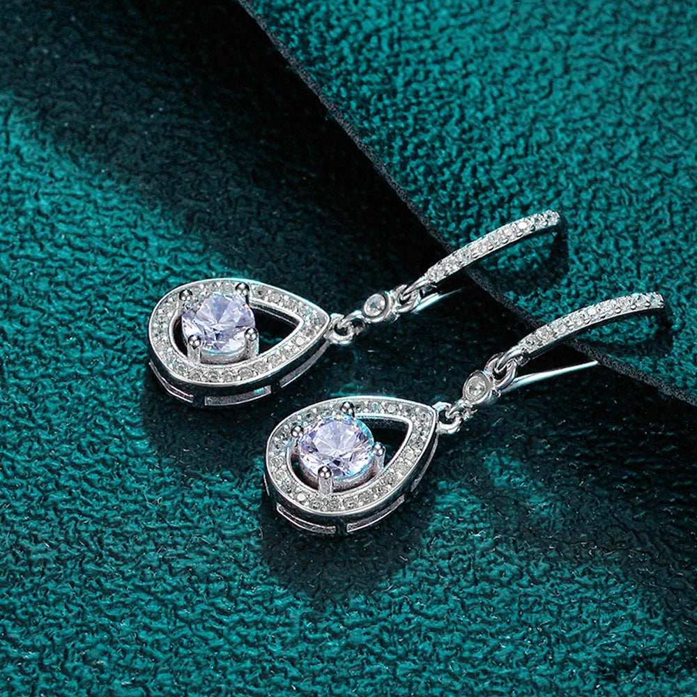 Moissanite Water Drop Earrings