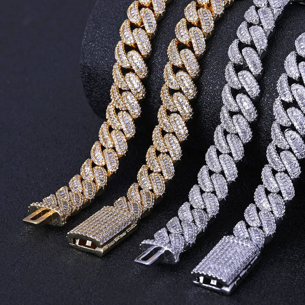 12MM Cuban Link Bling Bracelet
