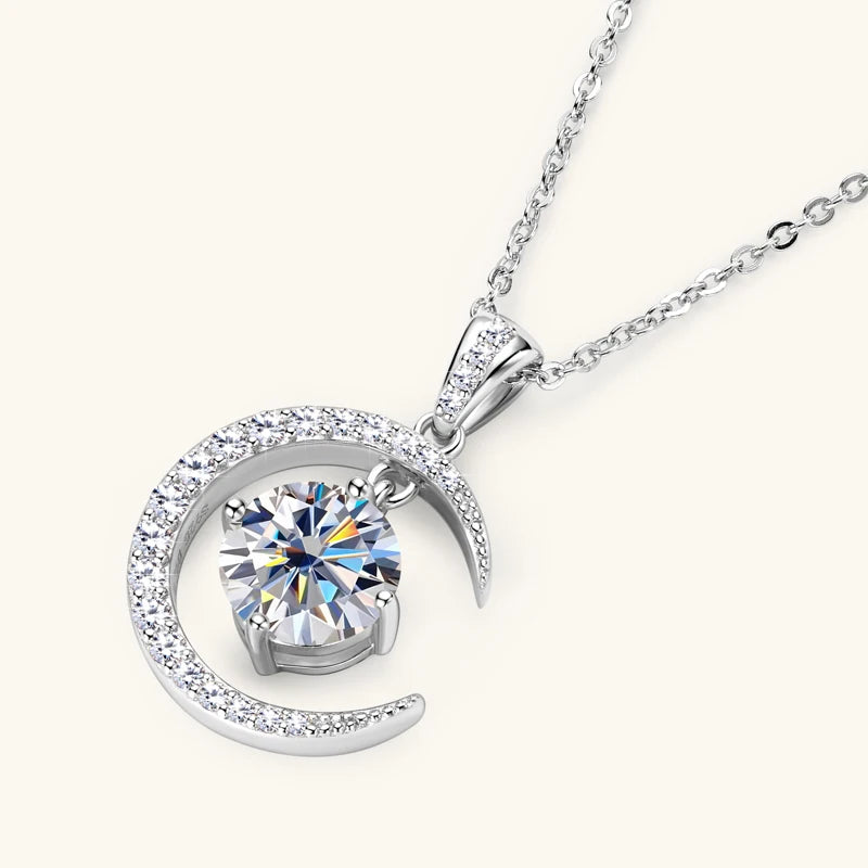 Moonlit Harmony 2CT Moissanite Necklace