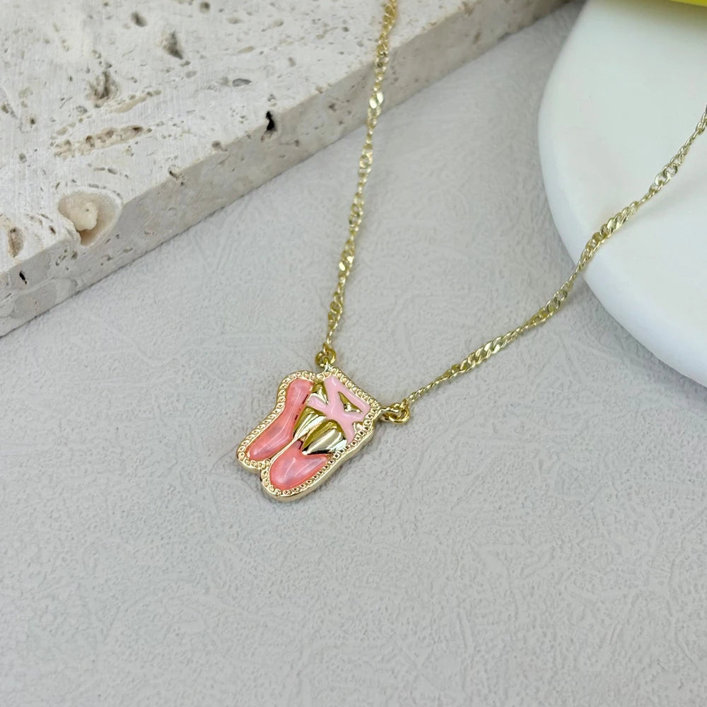 Ballet Shoes Pendant Necklace – Gold-Plated Kendra Scott
