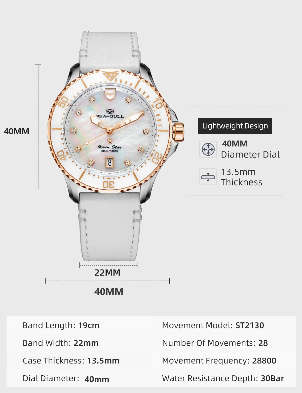 Ocean Star Women's Automatic Dive Watch