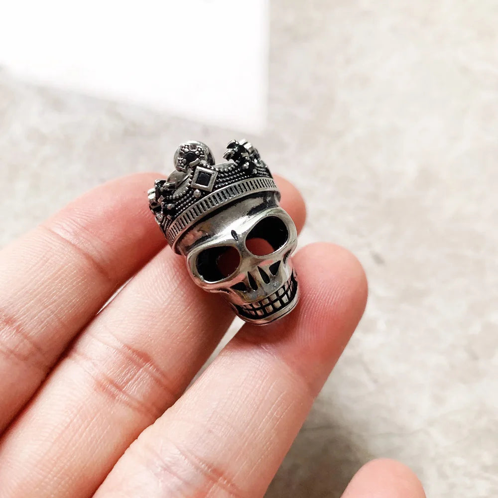 Skull Crown Silver Pendant