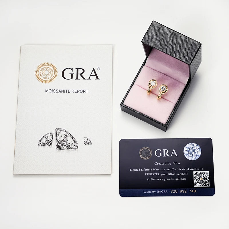 Infinity 0.5 CT Moissanite HoopEarrings