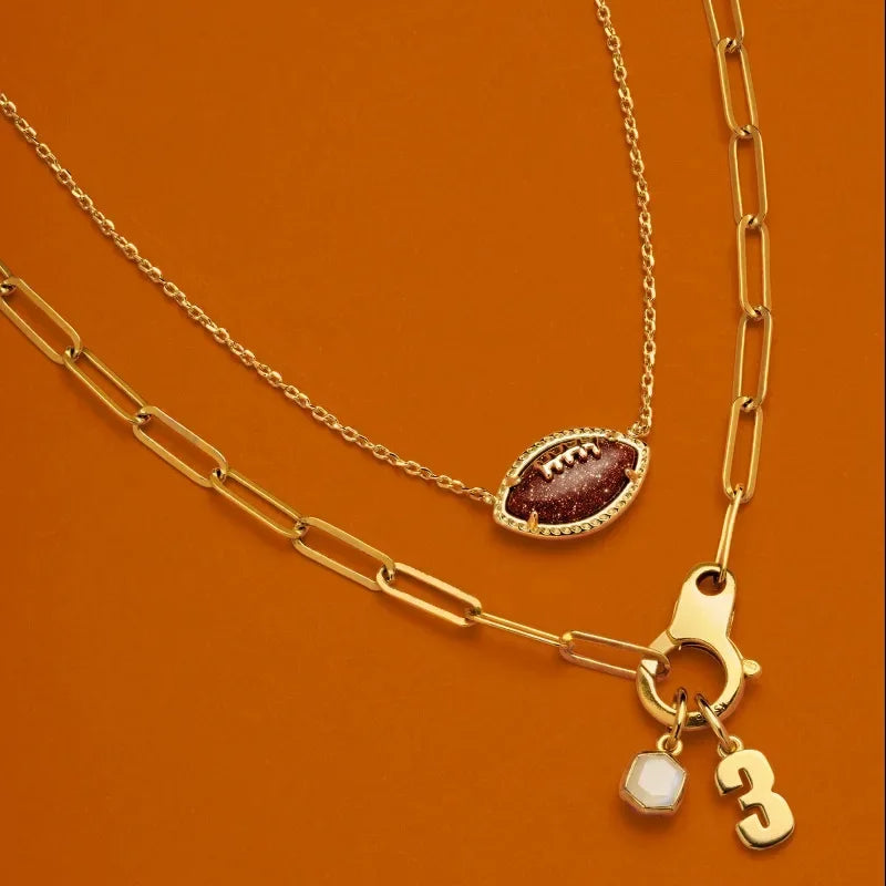Football Gold Stud Bracelet & Stud Earrings- Kendra Scott
