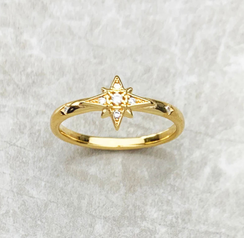 Star Sterling Silver Ring