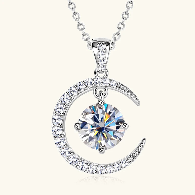 Moonlit Harmony 2CT Moissanite Necklace
