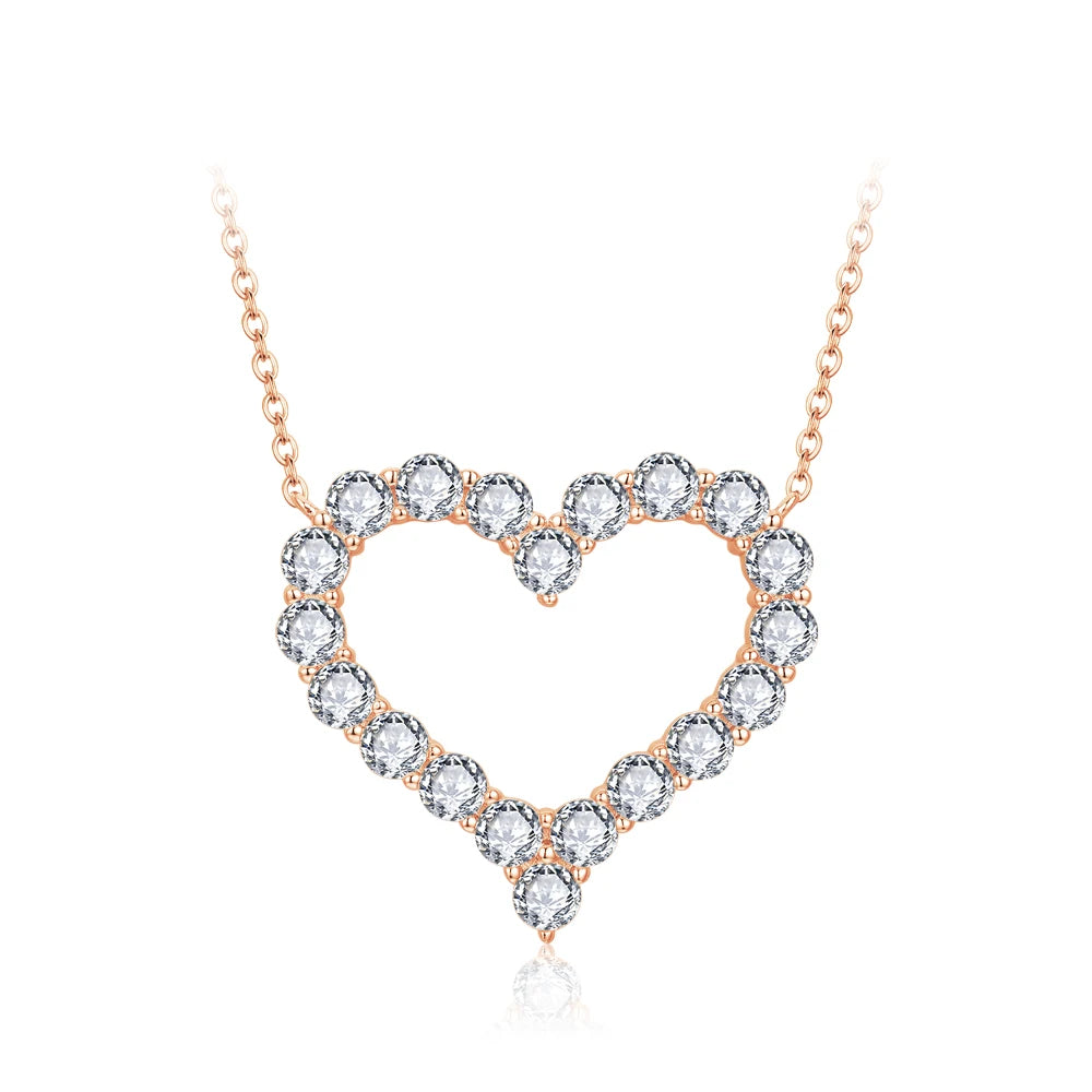 Timeless Love Pendant Moissanite Necklace