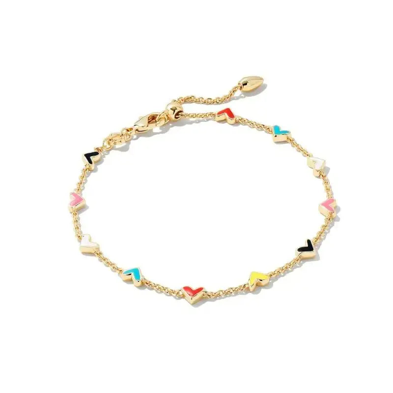 Kendra Scott Enamel Heart Chain Bracelet