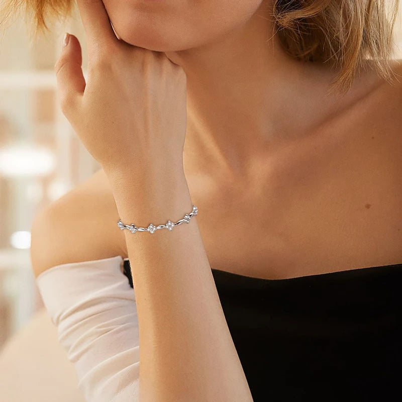 Elegance in Motion 2mm Moissanite Bracelet
