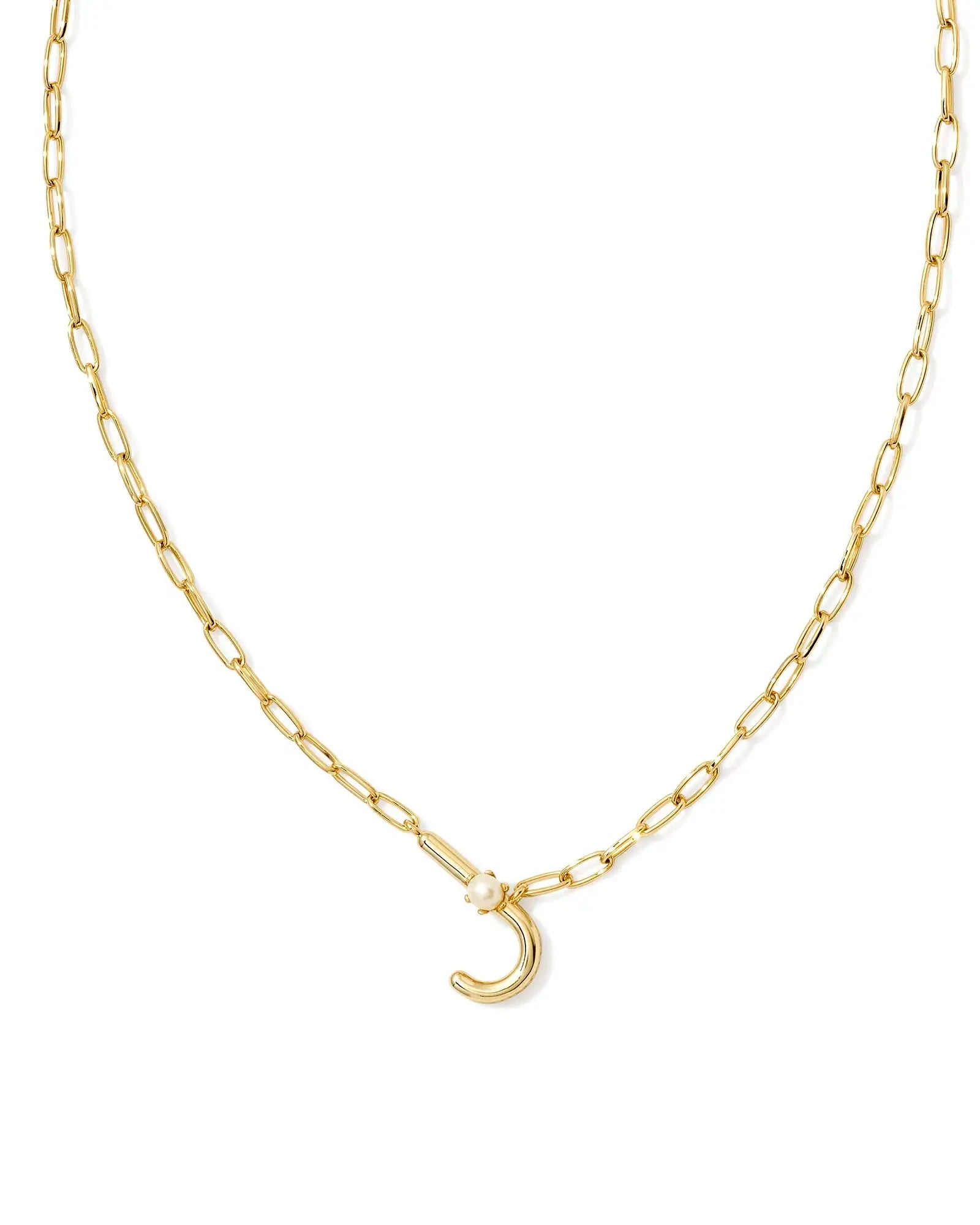 Kendra Scott Pearl Initial Pendant Necklace…