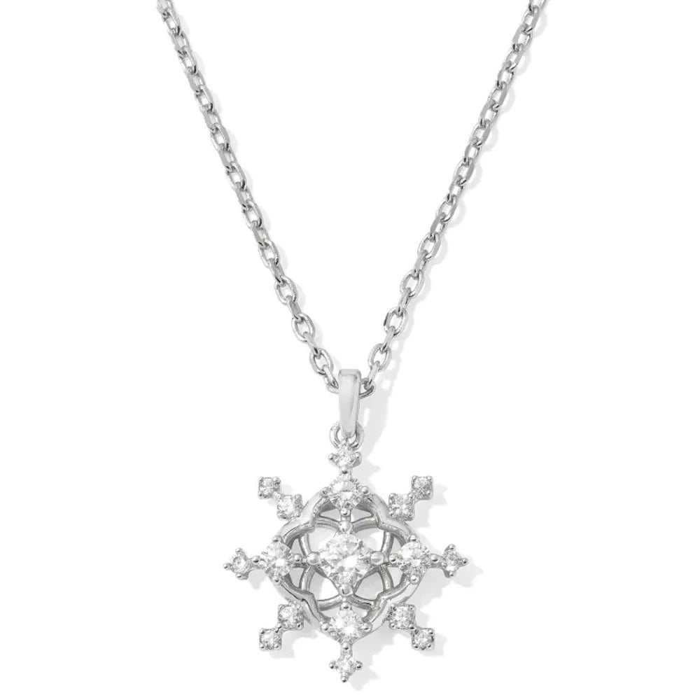 Snow Crystal Short Pendant Necklace- Kendra Scott