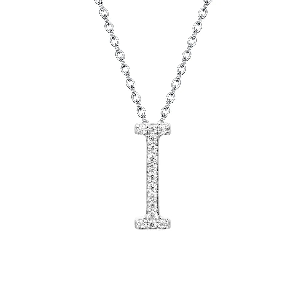 Moissanite Letter Pendant 925