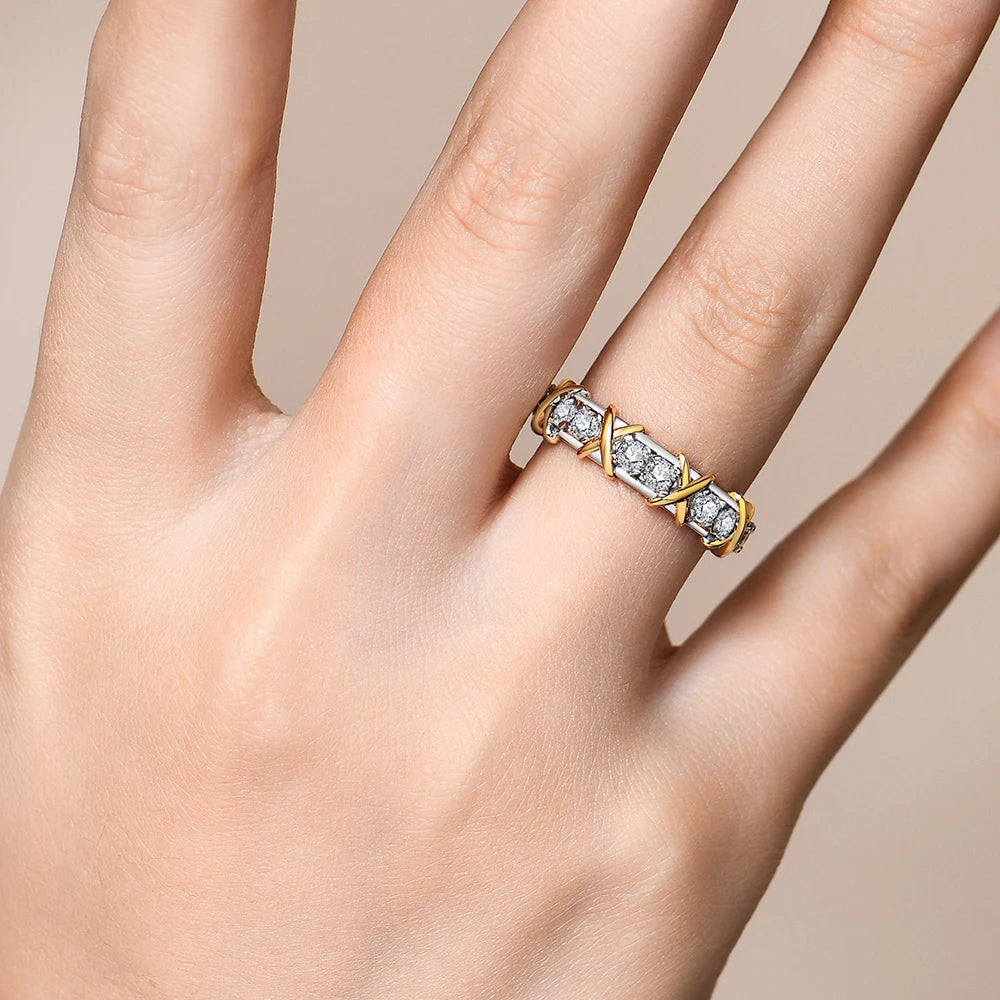 Tiffany XO Moissanite Silver Ring