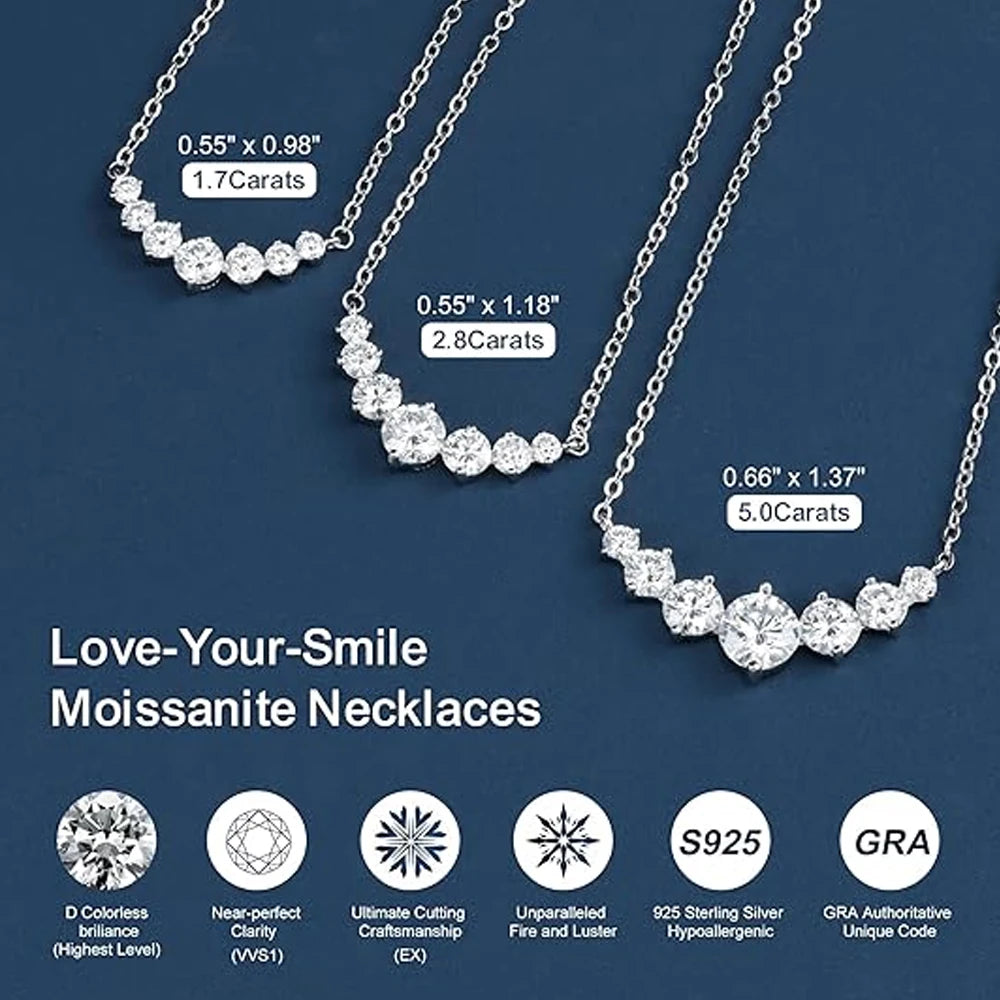 Oval Moissanite Necklace