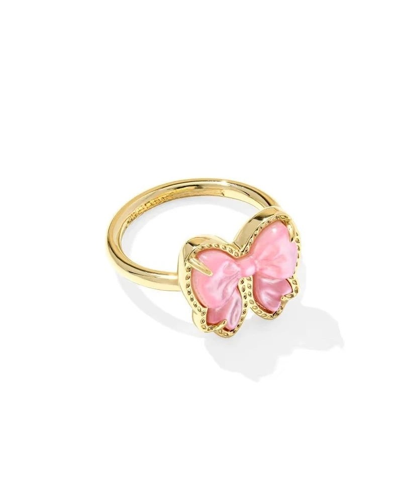 Haley Bow Gold Band Ring Kendra Scott