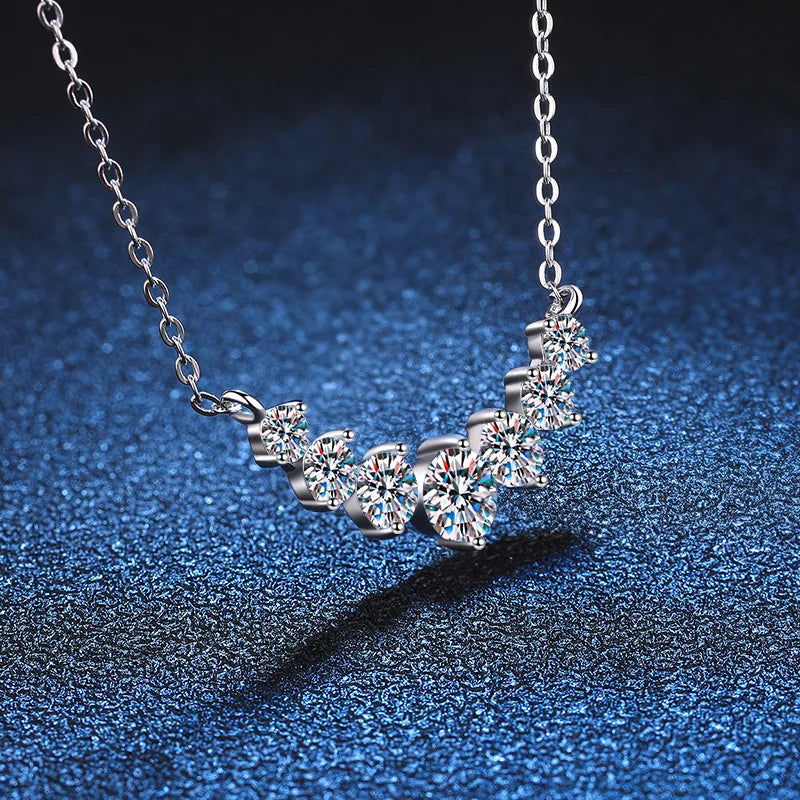 Oval Moissanite Necklace