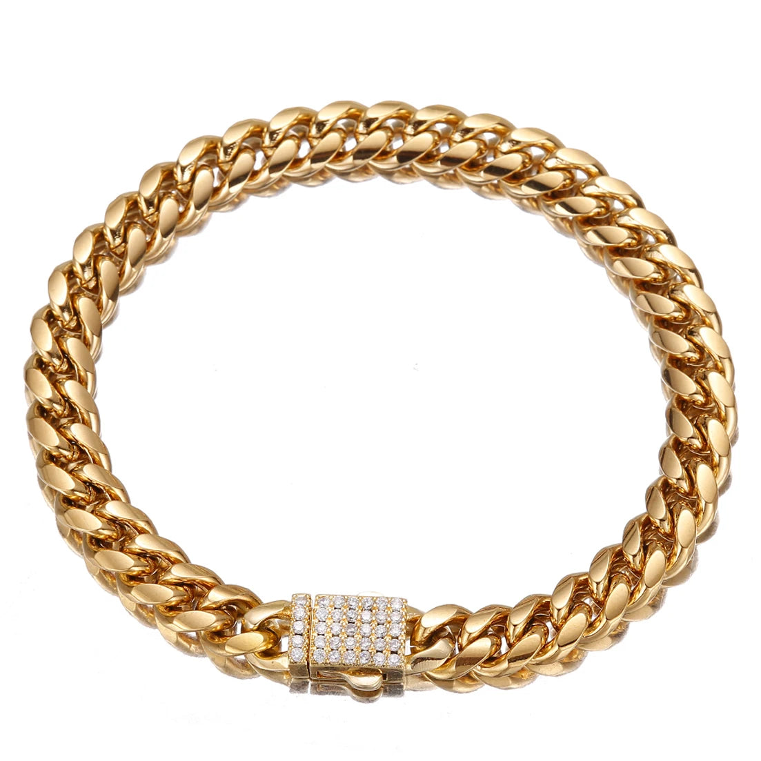 Goma Bracelet - Crystal Buckle Jewelry for Men