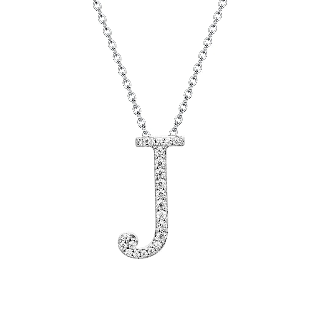 Moissanite Letter Pendant 925