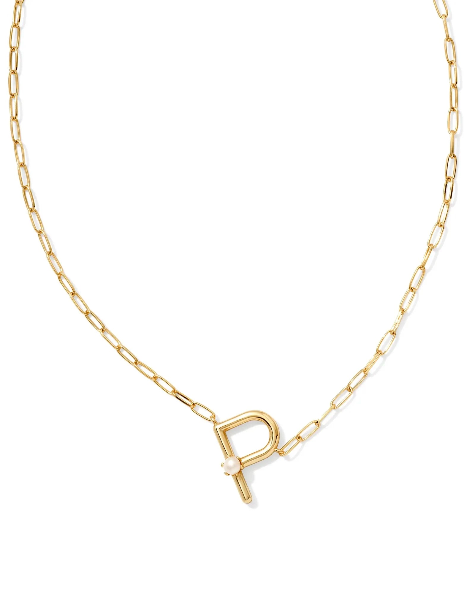 Kendra Scott Pearl Initial Pendant Necklace…