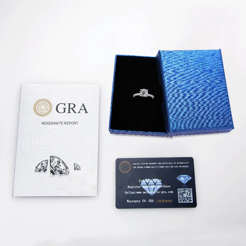 Eternity band Round Cut VVS1 D Color Moissanite Wedding Ring for Women