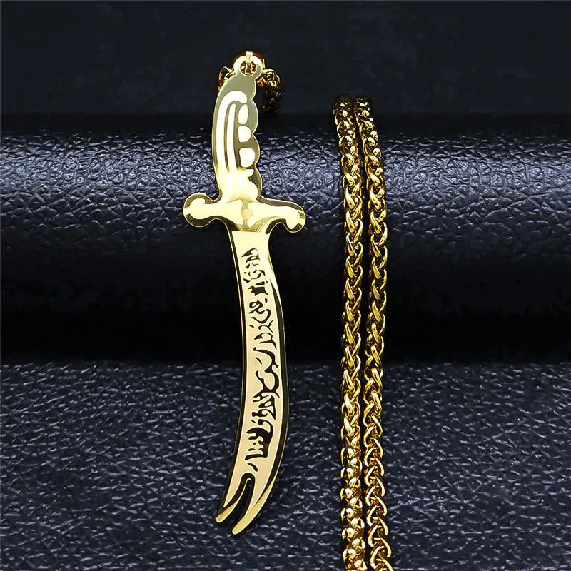 Islam Broadsword Pendant Necklace for Men