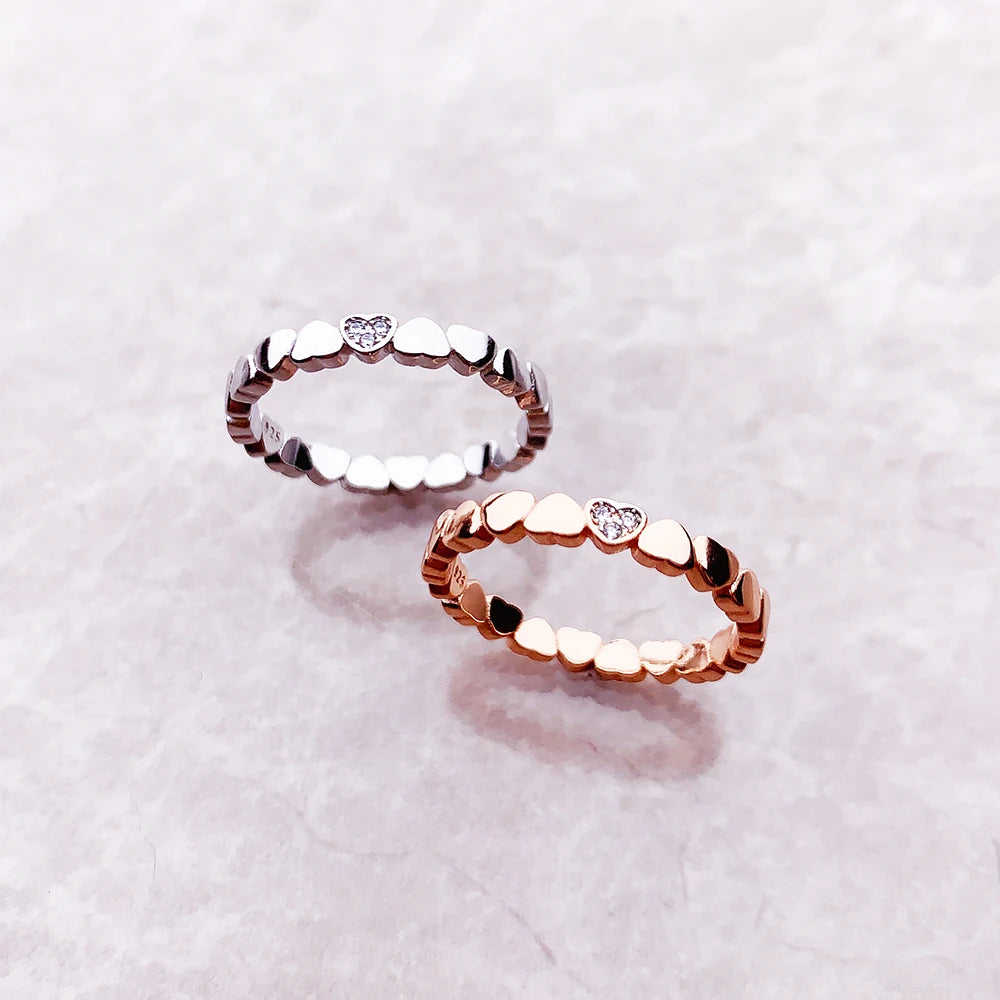Love Heart Sterling Silver Ring