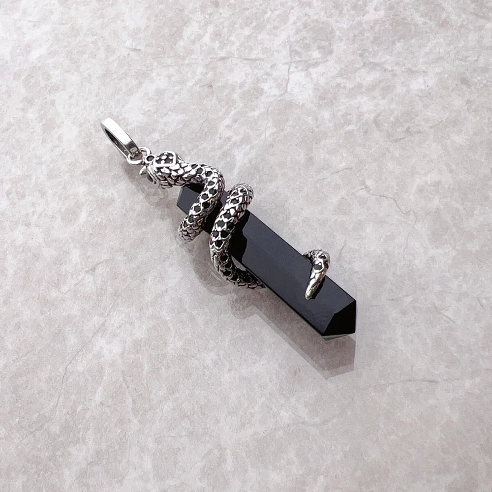 Snake Onyx Silver Pendant