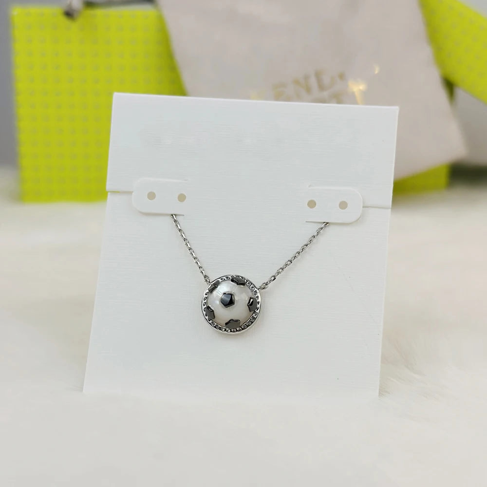 Kendra Scott Ivory Mother-of-Peal Soccer Short Pendant Necklace
