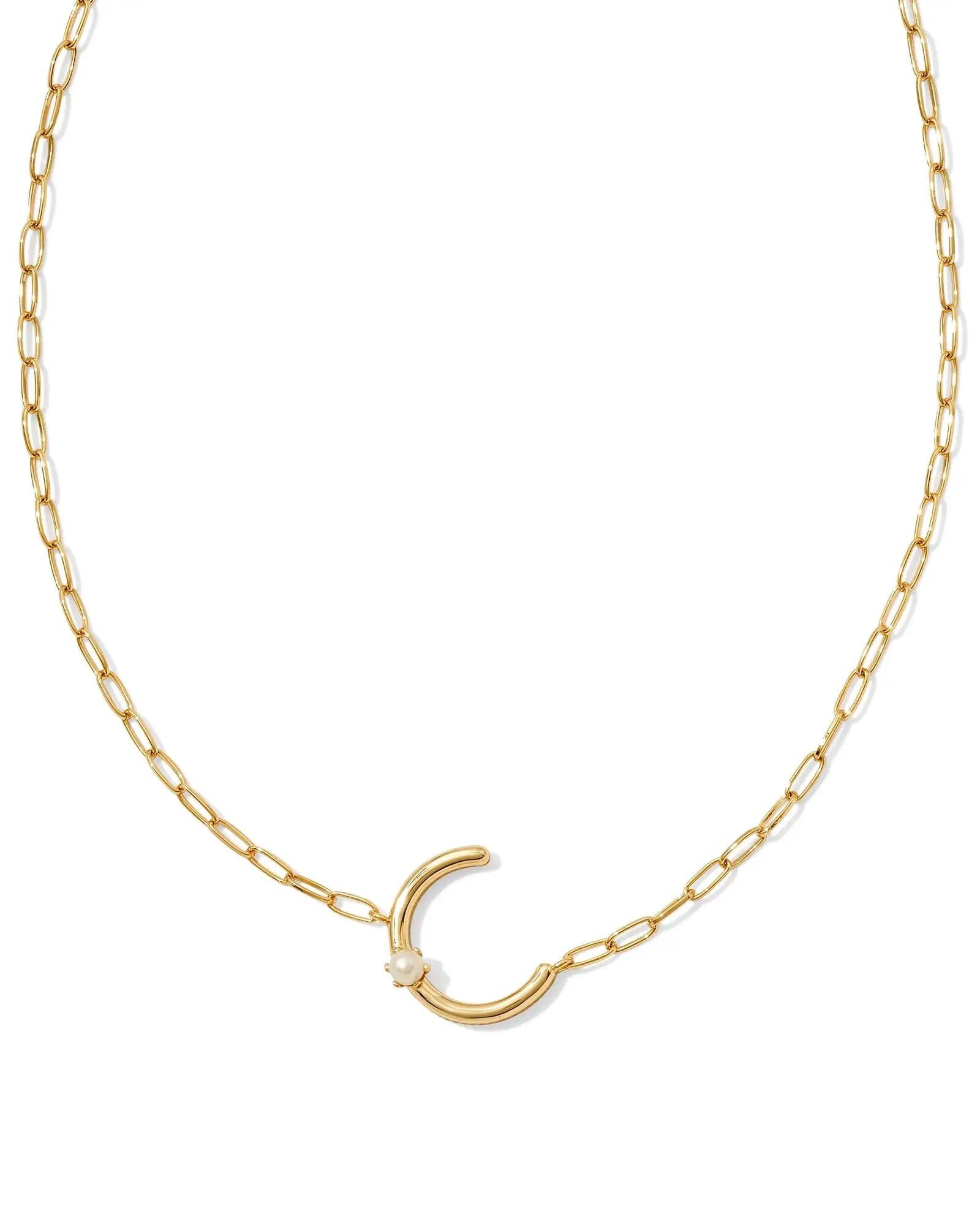 Kendra Scott Pearl Initial Pendant Necklace…