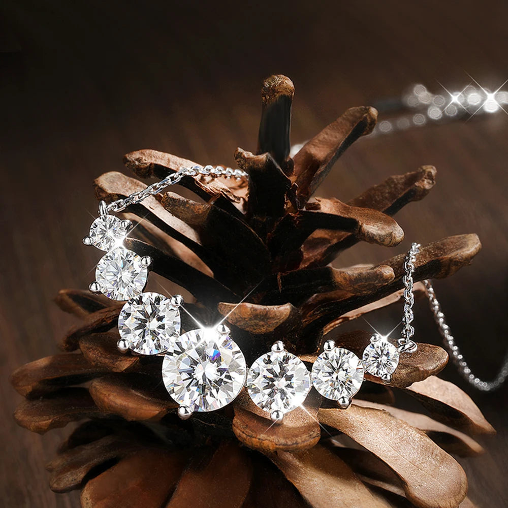 Oval Moissanite Necklace