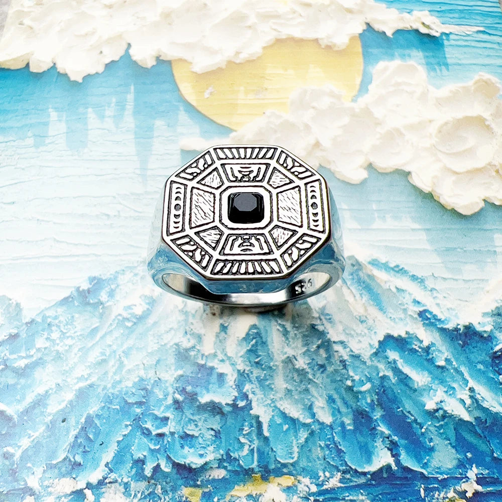 Sterling Silver Onyx Signet Ring