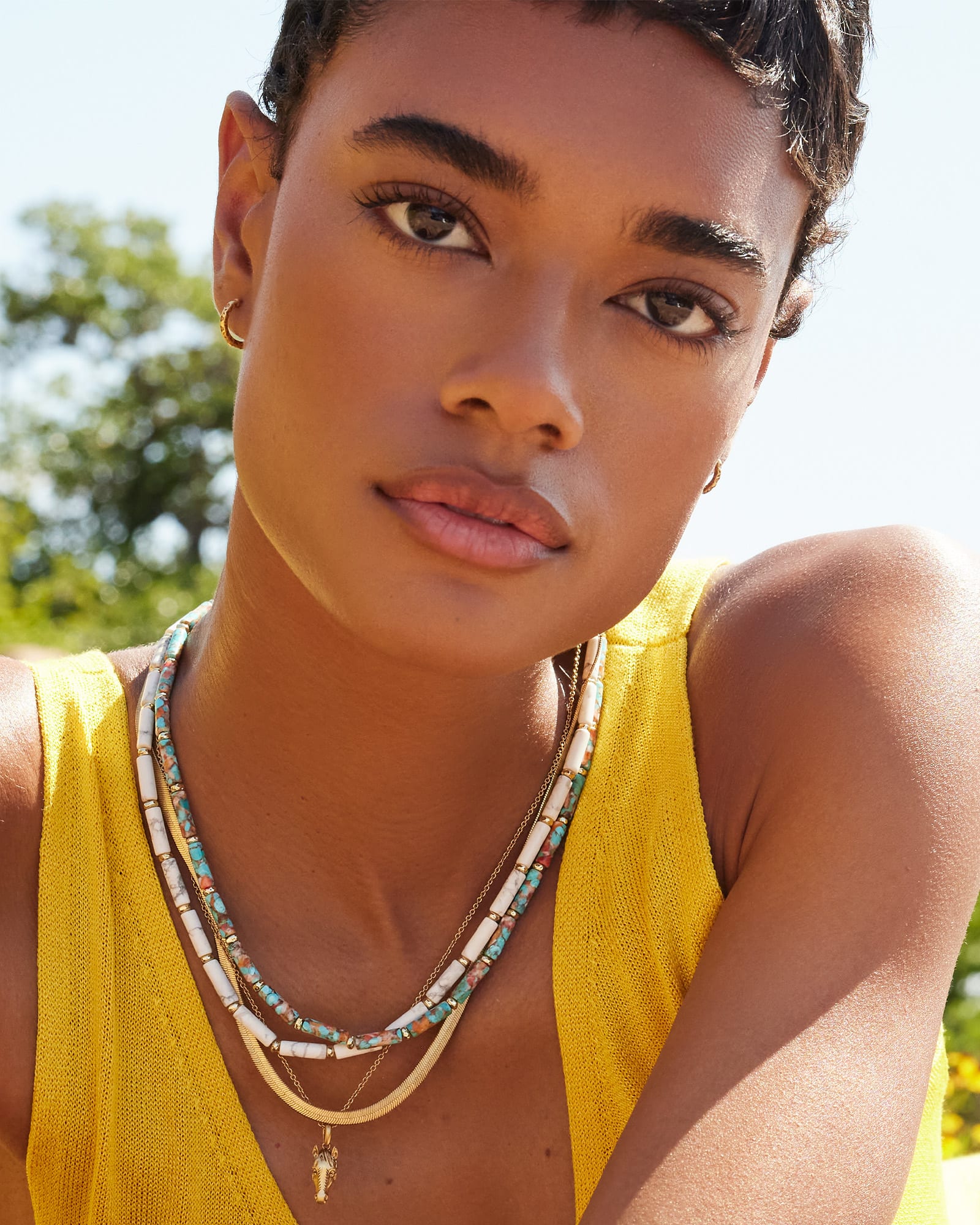 Kendra Scott Ember Gold Strand Necklace