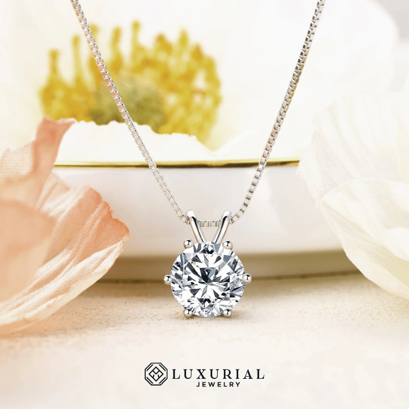 Moissanite Pendant Necklace