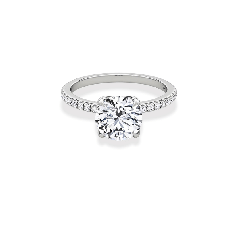 925 Sterling Silver Moissanite Wedding Ring