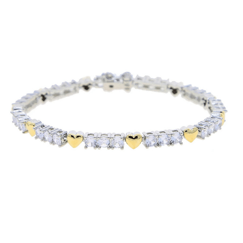 Iced Out Cross Heart Necklace