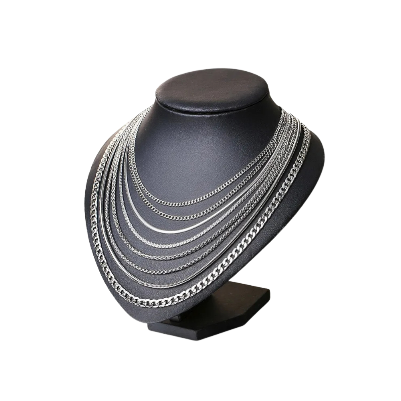 Men’s Silver Snake Chain Necklace, 24 Inch