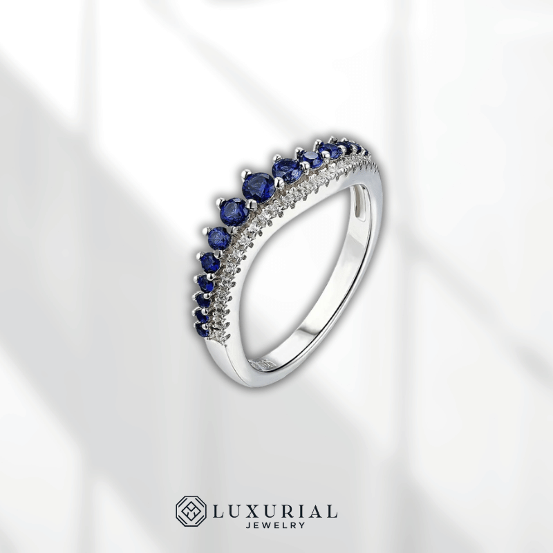 Blue Sapphire Silver Ring