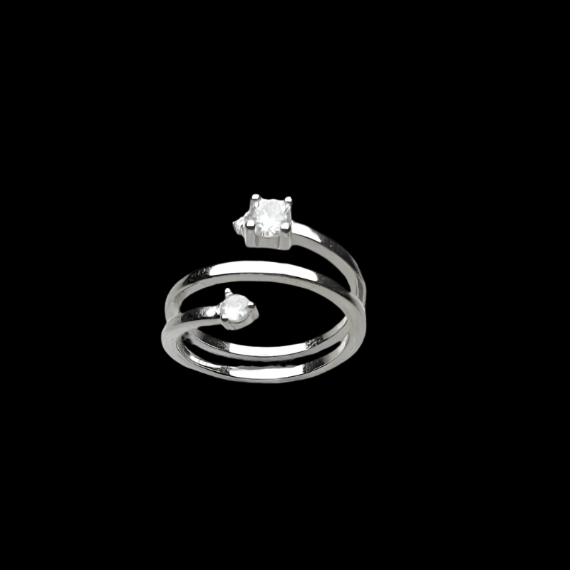 Arrow Open Silver Ring