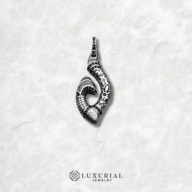 Maori Hook Pendant 925 Sterling Silver