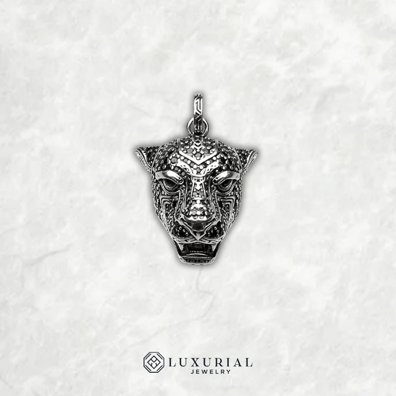 Black Cat Pendant 925 Sterling Silver