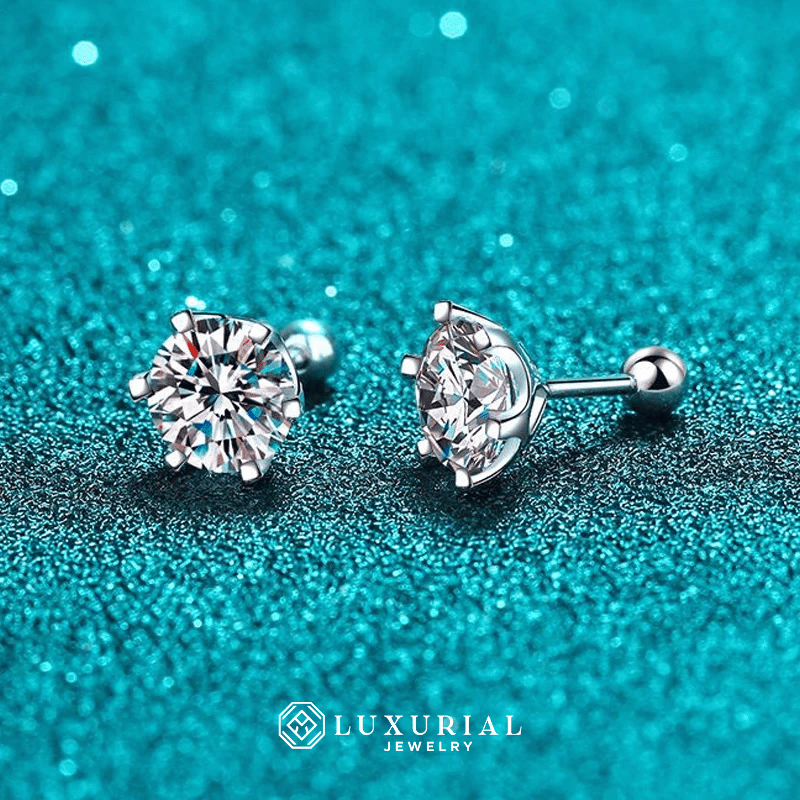 Moissanite Stud Earrings