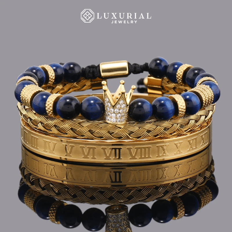 Tiger Stone Crown Bracelet
