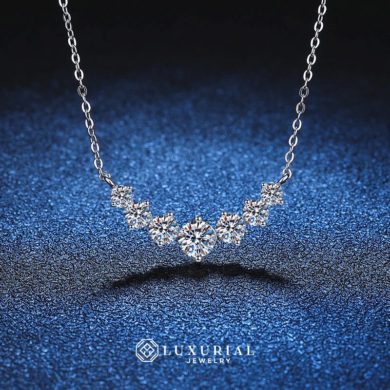 Oval Moissanite Necklace