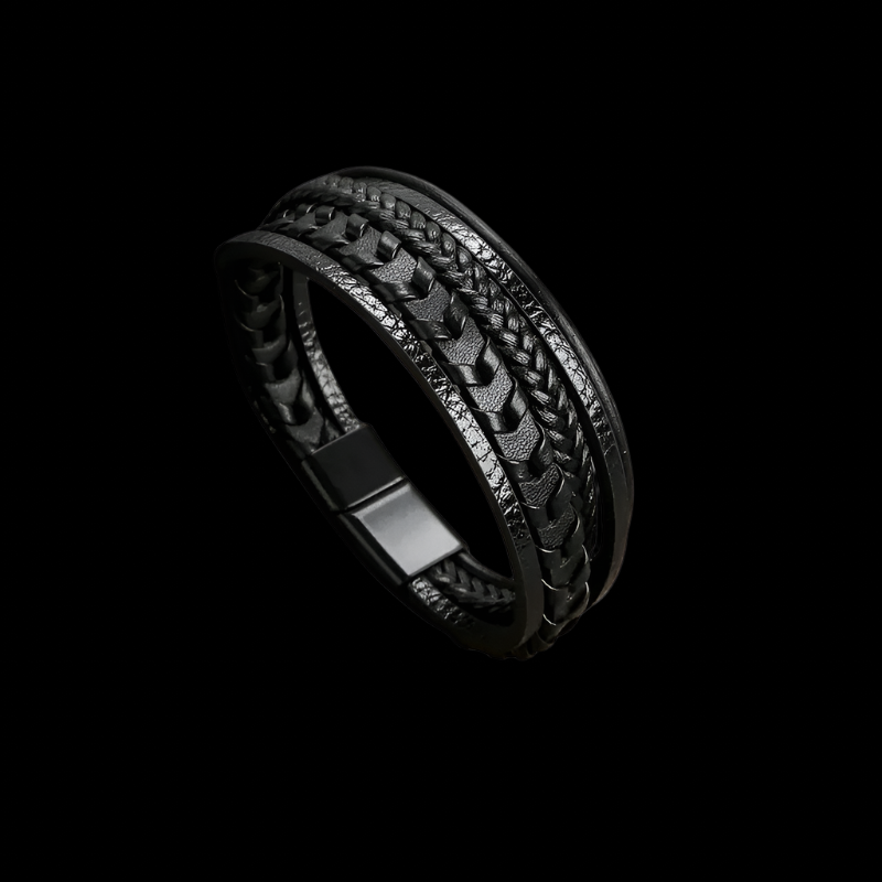 Hand-Woven Leather Bracelet Men