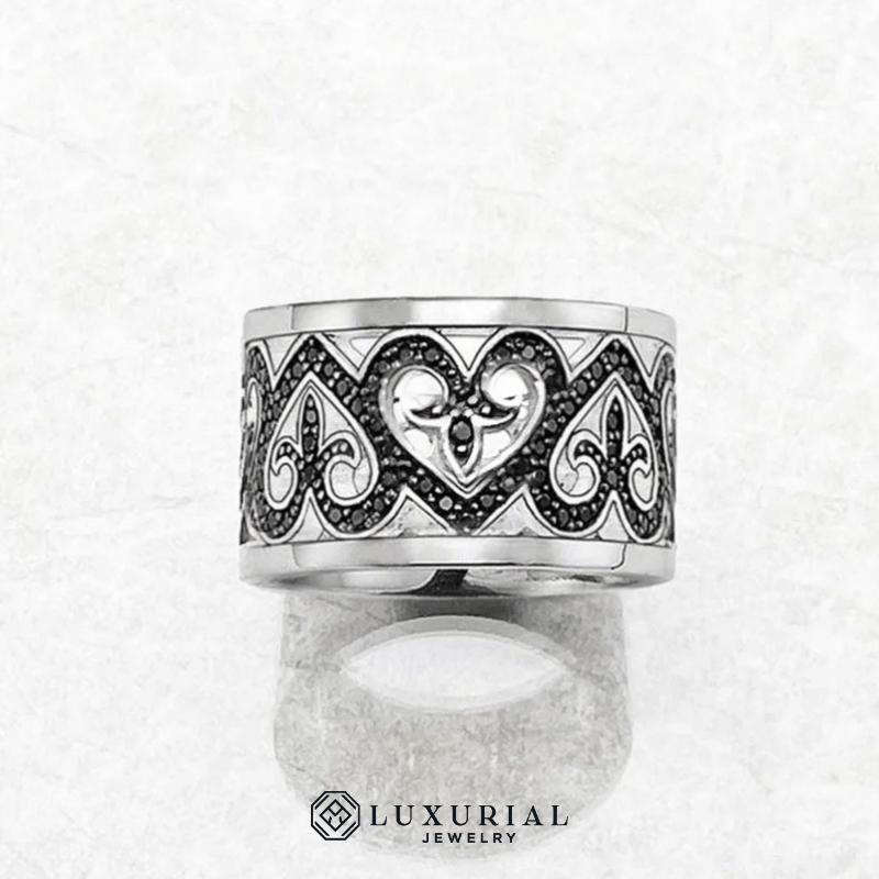 Black Heart Eternity Ring