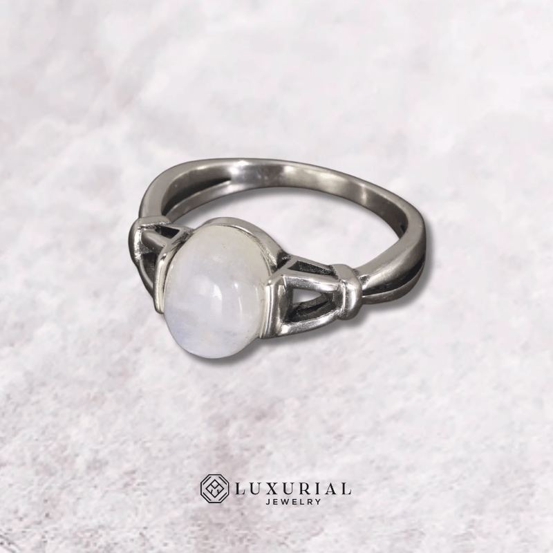 Bella Moonstone Silver Ring