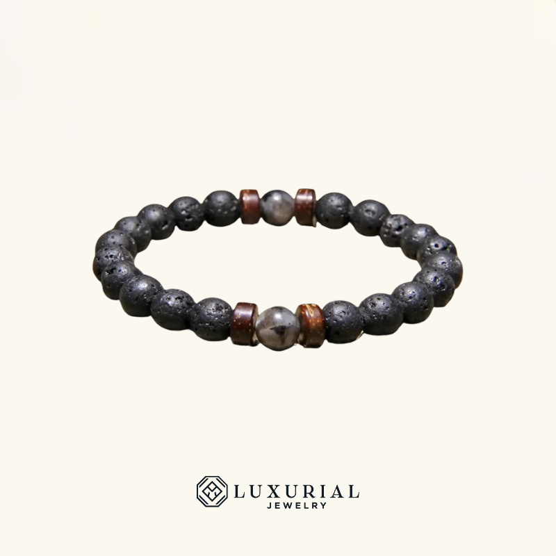 Volcanic Stone Beaded Bracelet